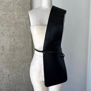 Jil Sander Leather Vest Crossbody Bag